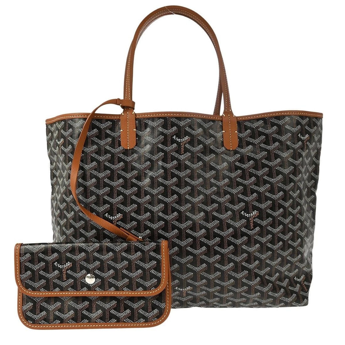 GOYARD BROWN SAINT LOUIS PM TOTE BAG: GOYARD BROWN SAINT LOUIS PM TOTE BAG Goyard Saint Louis PM Tote Handbag Description OUTSIDE : A+: VERY GOOD CONDITION!! INSIDE : A+: VERY GOOD CONDITION!! S : New or new without a tag. SA : Excellent