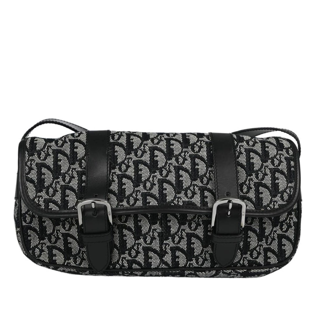 CHRISTIAN DIOR BLACK TROTTER SHOULDER BAG (1 of 2)