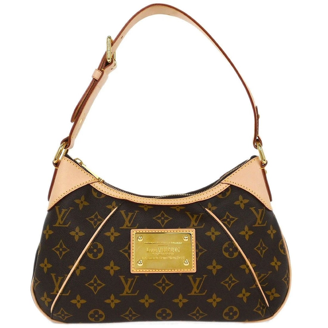 LOUIS VUITTON MONOGRAM THAMES PM HOBO HANDBAG: LOUIS VUITTON MONOGRAM THAMES PM HOBO HANDBAG Louis Vuitton Monogram Thames PM Hobo Handbag M56384 Description OUTSIDE: SA: GREAT CONDITION!! INSIDE: SA: GREAT CONDITION!! S : New or new without a tag