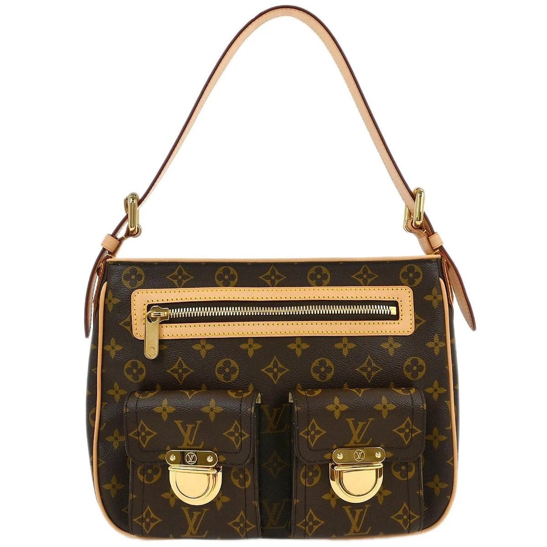 LOUIS VUITTON MONOGRAM HUDSON GM SHOULDER BAG (1 of 2)