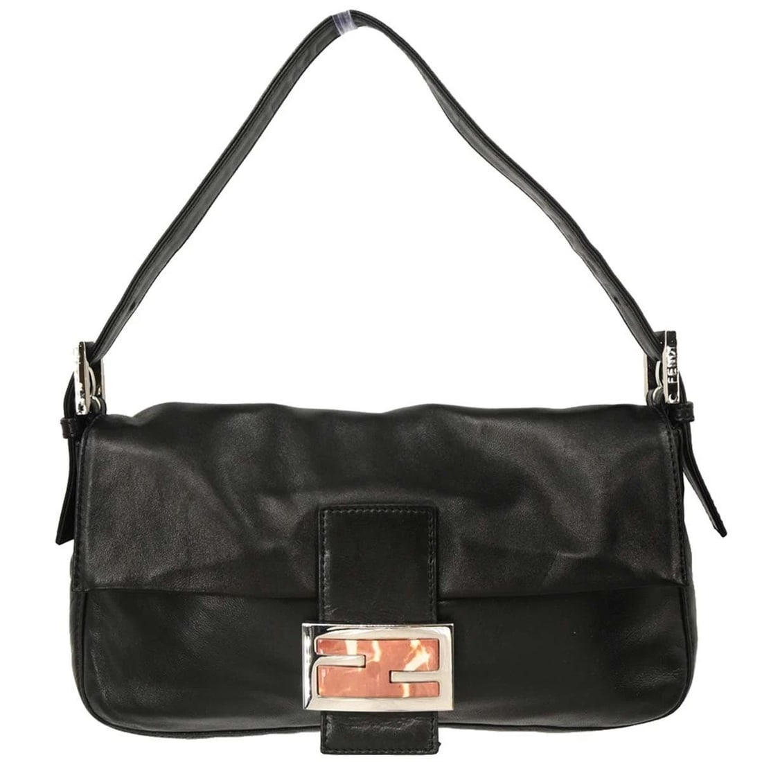 FENDI BLACK LEATHER BAG (1 of 2)
