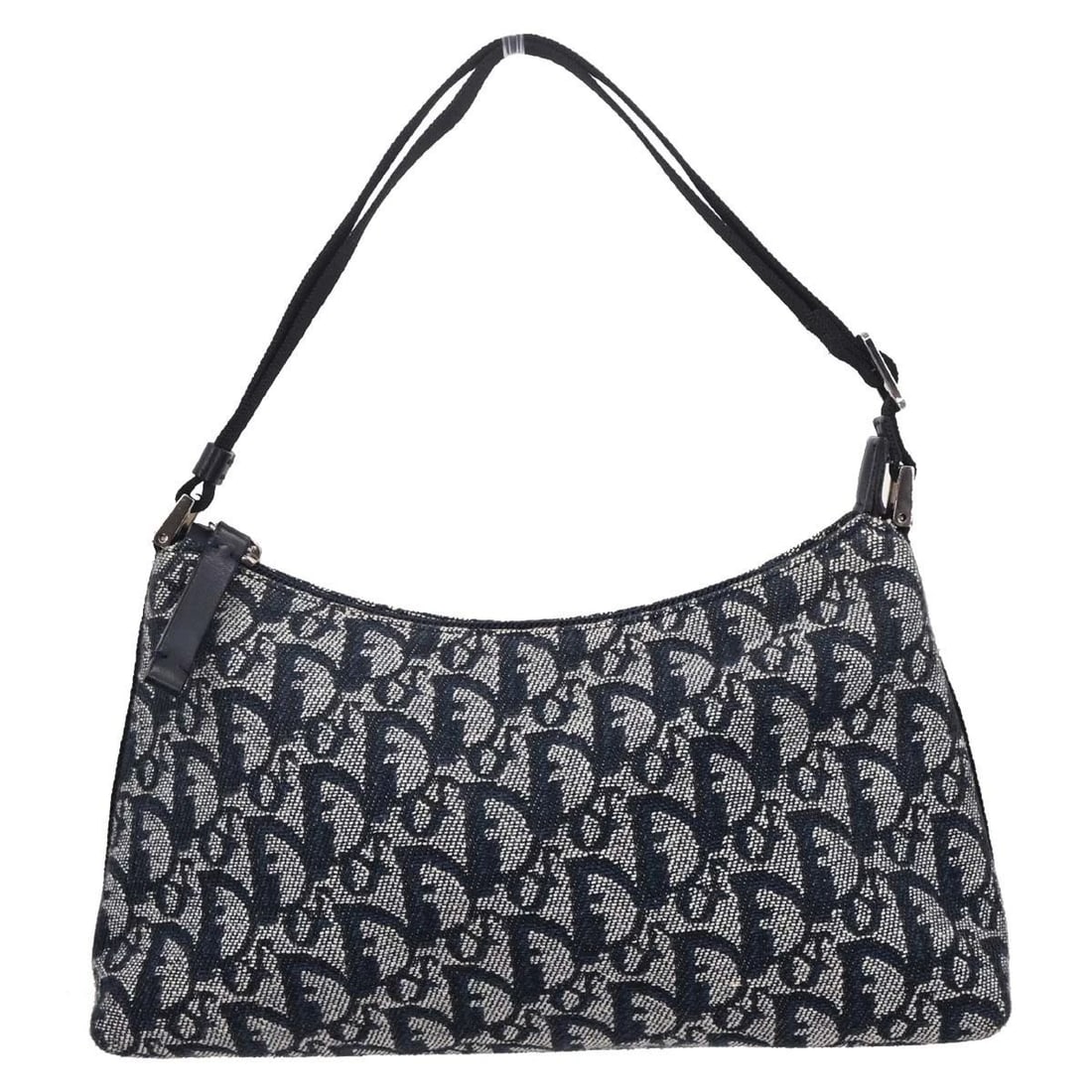 CHRISTIAN DIOR NAVY TROTTER HANDBAG: CHRISTIAN DIOR NAVY TROTTER HANDBAG Christian Dior Trotter Handbag Description OUTSIDE: A+: VERY GOOD CONDITION!! INSIDE: A: GOOD CONDITION!! Minor dirt. S : New or new without a tag. SA : Excellent c