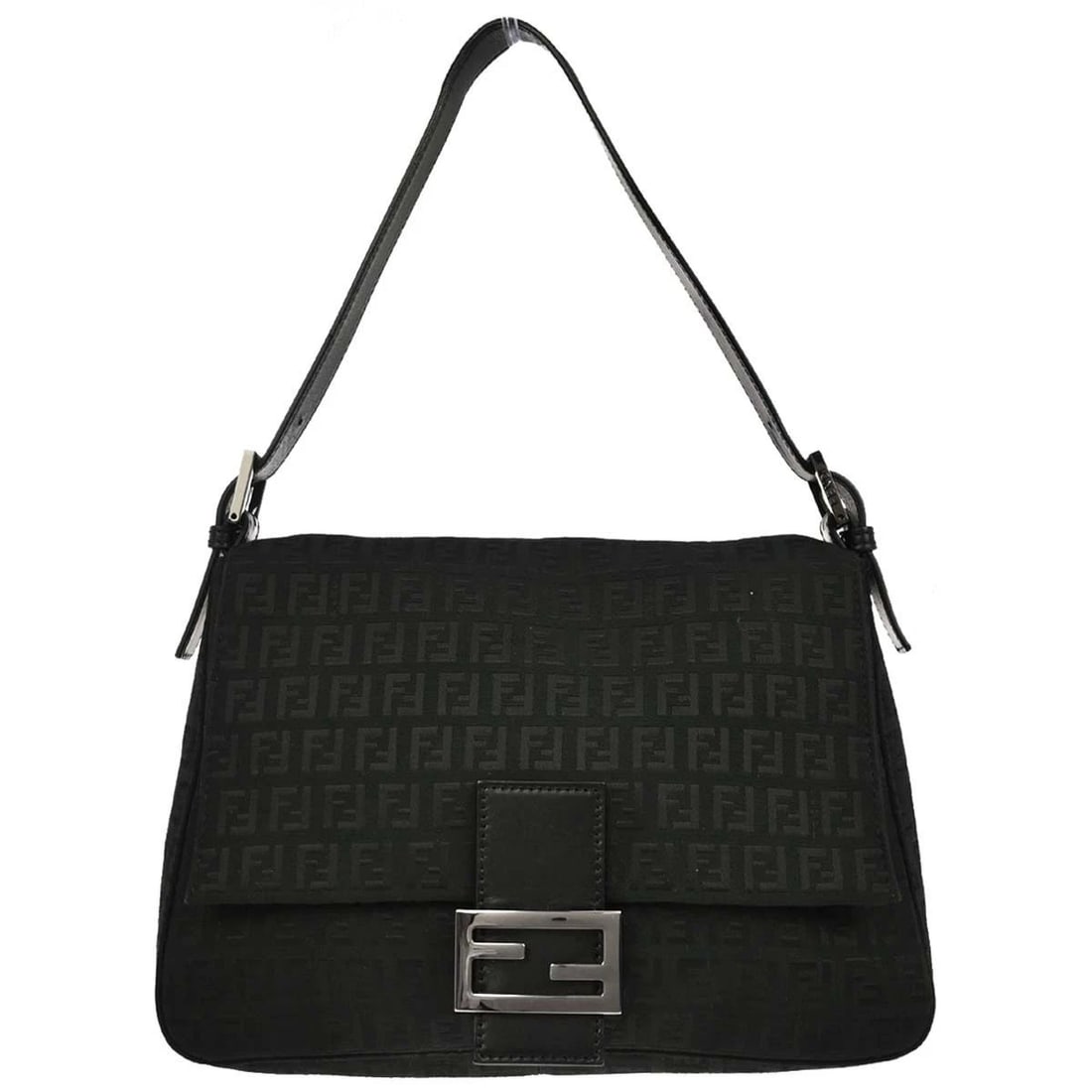 FENDI BLACK ZUCCHINO MAMMA BAG (1 of 2)