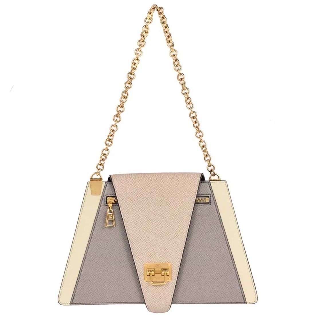 LOUIS VUITTON GRAY TAIGA TRAPEZE SHOULDER BAG: LOUIS VUITTON GRAY TAIGA TRAPEZE SHOULDER BAG Louis Vuitton Gray Taiga Trapeze Shoulder Bag M53813 Description OUTSIDE : A+: VERY GOOD CONDITION!! INSIDE : A+: VERY GOOD CONDITION!! S : New or new wit