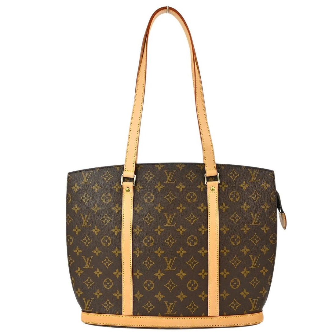 LOUIS VUITTON MONOGRAM BABYLONE SHOULDER TOTE BAG: LOUIS VUITTON MONOGRAM BABYLONE SHOULDER TOTE BAG Louis Vuitton Monogram Babylone Shoulder Tote Bag M51102 Description OUTSIDE: SA: GREAT CONDITION!! Suntan and minor discoloration on the leather part