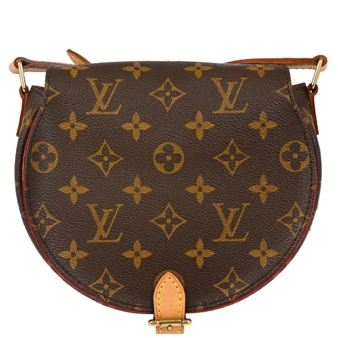 LOUIS VUITTON MONOGRAM TAMBOURINE SHOULDER BAG: LOUIS VUITTON MONOGRAM TAMBOURINE SHOULDER BAG Louis Vuitton Monogram Tambourine Shoulder Bag M51179 Description OUTSIDE : A: GOOD CONDITION!! Scuffs and discoloration on the leather parts. INSIDE : A