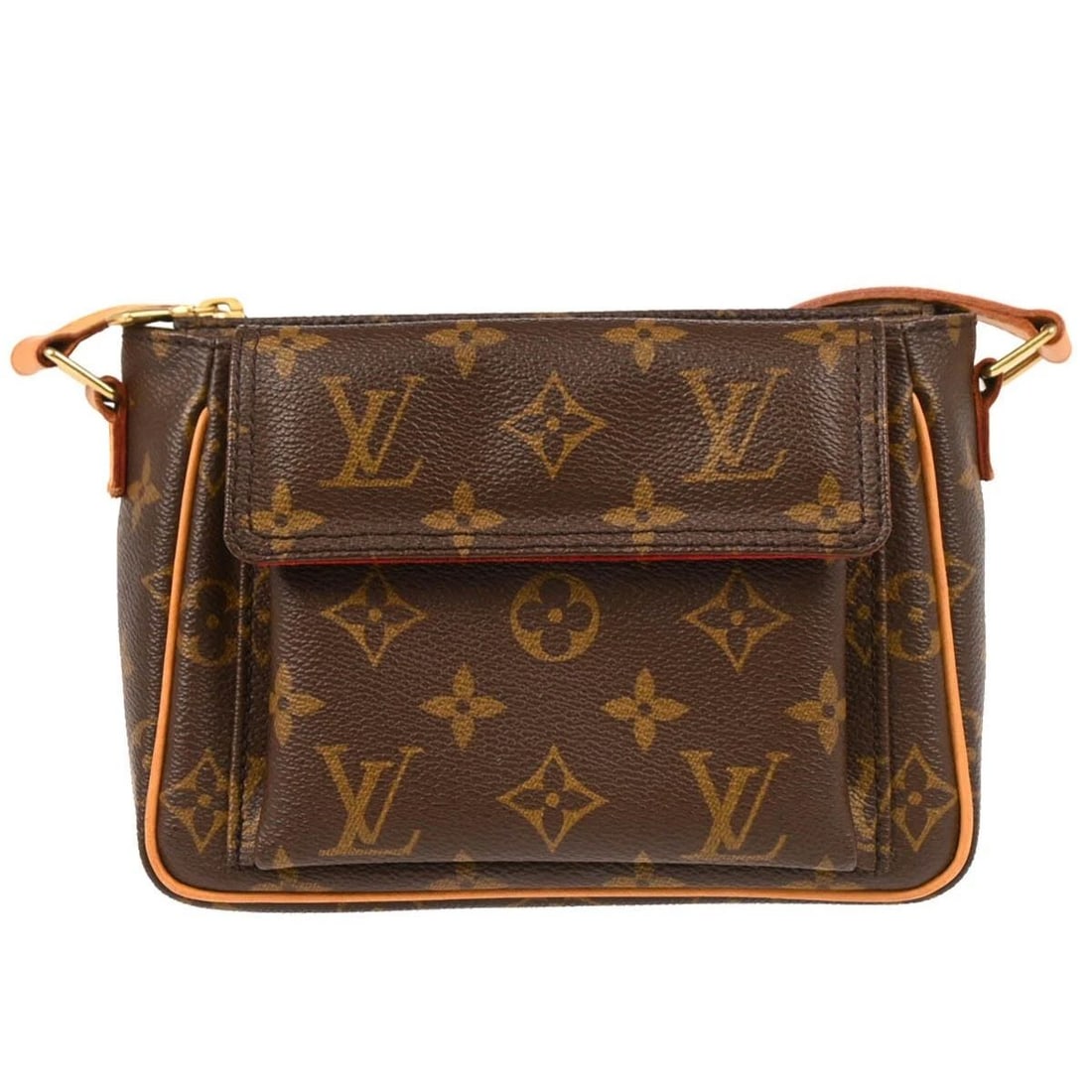 LOUIS VUITTON MONOGRAM VIVA CITE PM CROSSBODY BAG: LOUIS VUITTON MONOGRAM VIVA CITE PM CROSSBODY BAG Louis Vuitton Monogram Viva Cite PM Crossbody Bag M51165 Description OUTSIDE : A: GOOD CONDITION!! Some scuffs and discoloration on the leather parts.