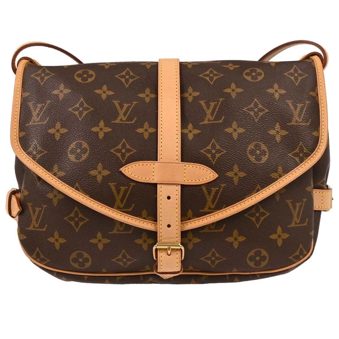 LOUIS VUITTON MONOGRAM SAUMUR 30 MESSENGER SHOULDER BAG (1 of 2)