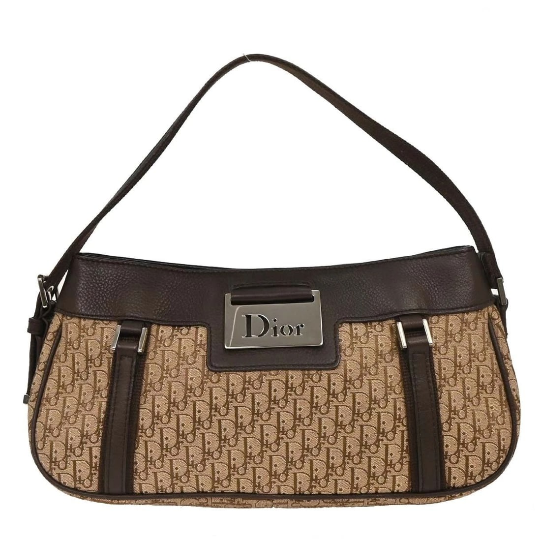 CHRISTIAN DIOR BEIGE STREET CHIC TROTTER HANDBAG (1 of 2)