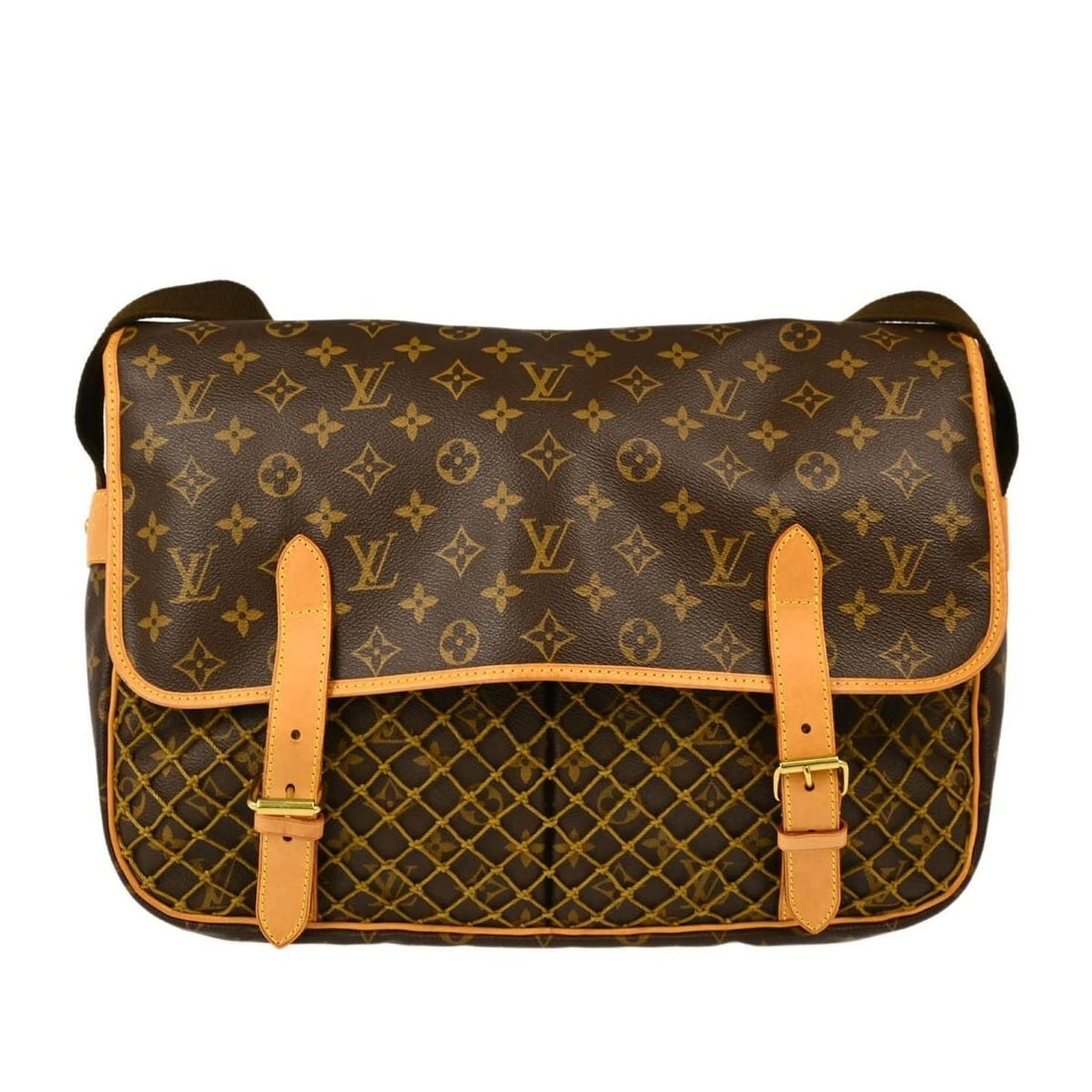 LOUIS VUITTON MONOGRAM CONGO GM SHOULDER BAG: LOUIS VUITTON MONOGRAM CONGO GM SHOULDER BAG Louis Vuitton Monogram Congo GM Shoulder Bag M40115 Description OUTSIDE : A: GOOD CONDITION!! Discoloration and stains on the leather parts. INSIDE : A: GO
