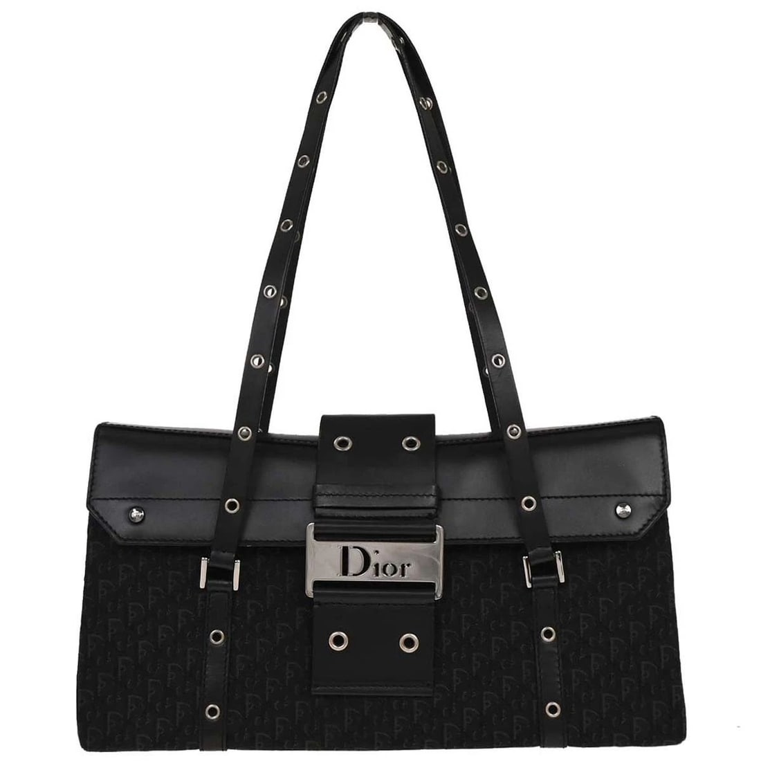 CHRISTIAN DIOR BLACK STREET CHIC TROTTER HANDBAG (1 of 2)