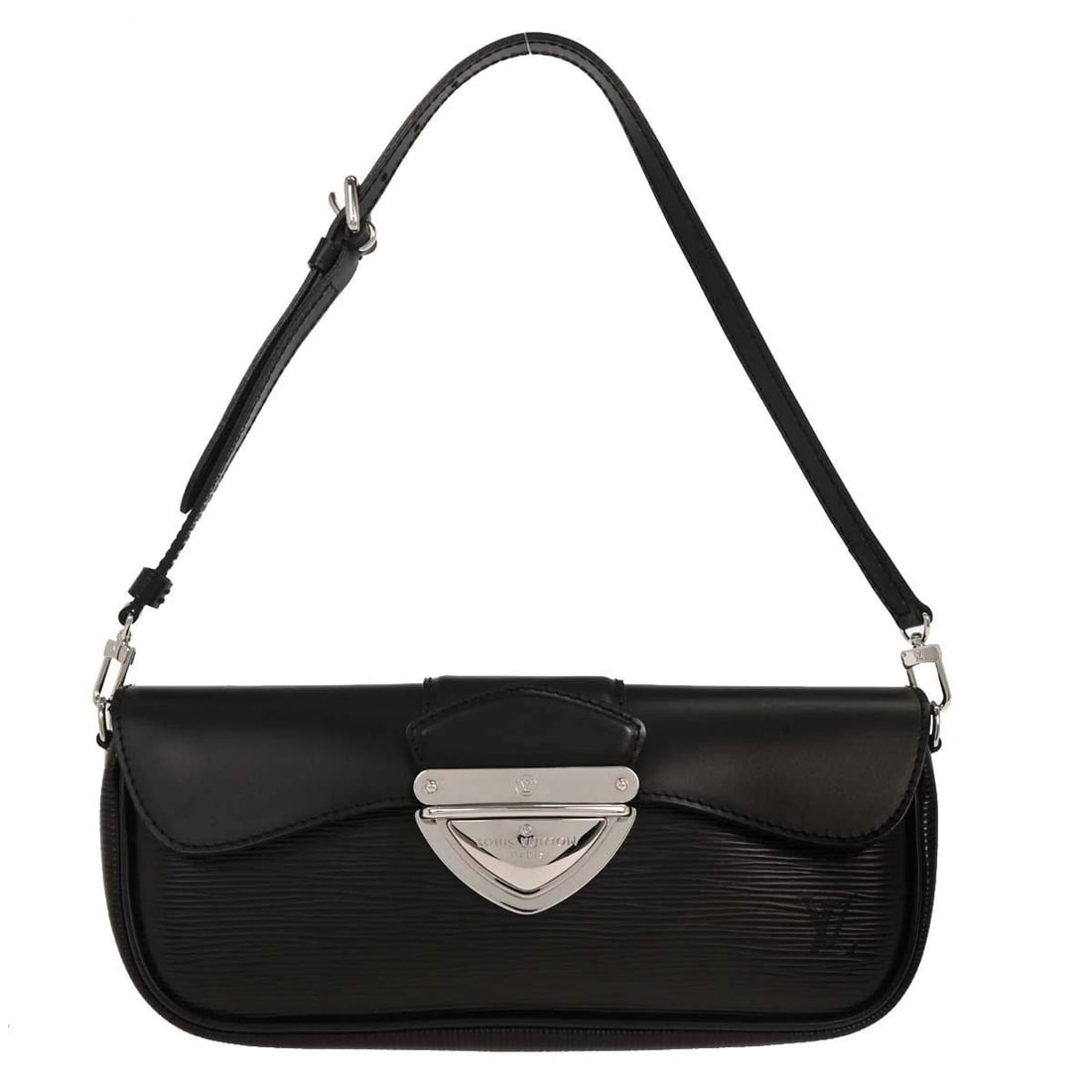 LOUIS VUITTON BLACK EPI POCHETTE MONTAIGNE HANDBAG (1 of 2)