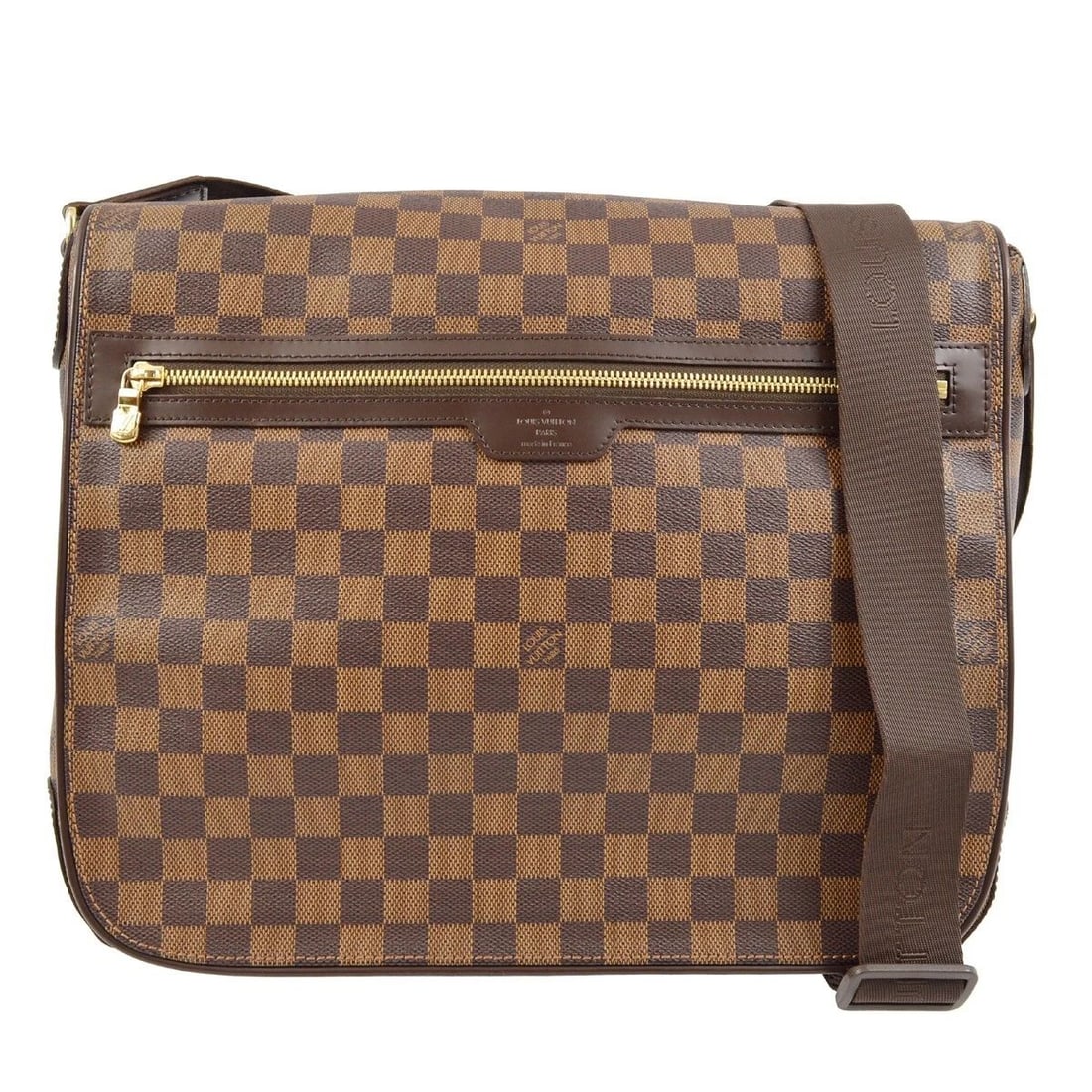 LOUIS VUITTON DAMIER SPENCER LAPTOP SHOULDER BAG: LOUIS VUITTON DAMIER SPENCER LAPTOP SHOULDER BAG Louis Vuitton Damier Spencer Laptop Shoulder Bag N58021 Description OUTSIDE : A+: VERY GOOD CONDITION!! There are scuffs on the bottom edges. INSIDE :