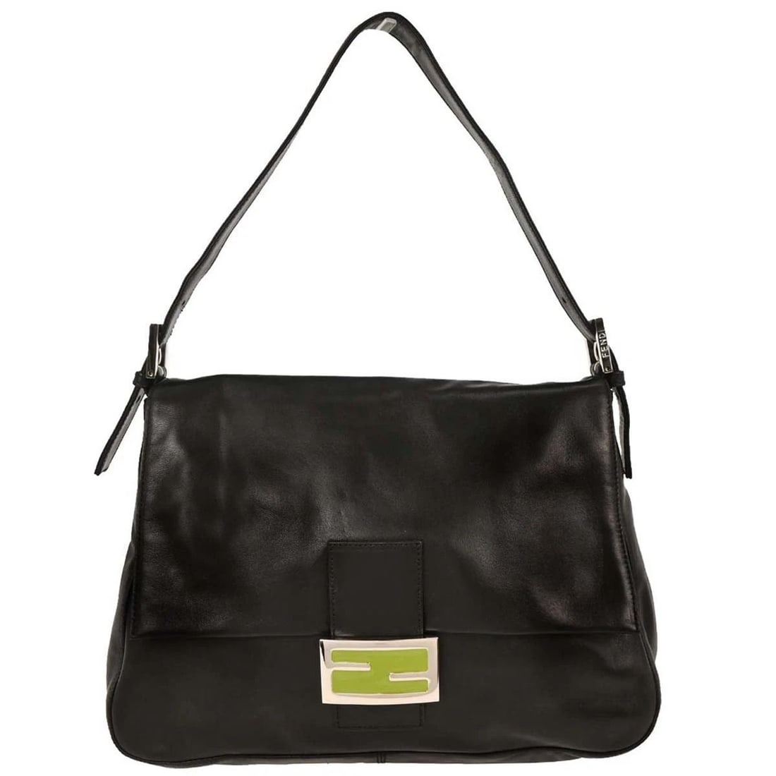 FENDI BLACK LEATHER MAMMA BAG (1 of 2)