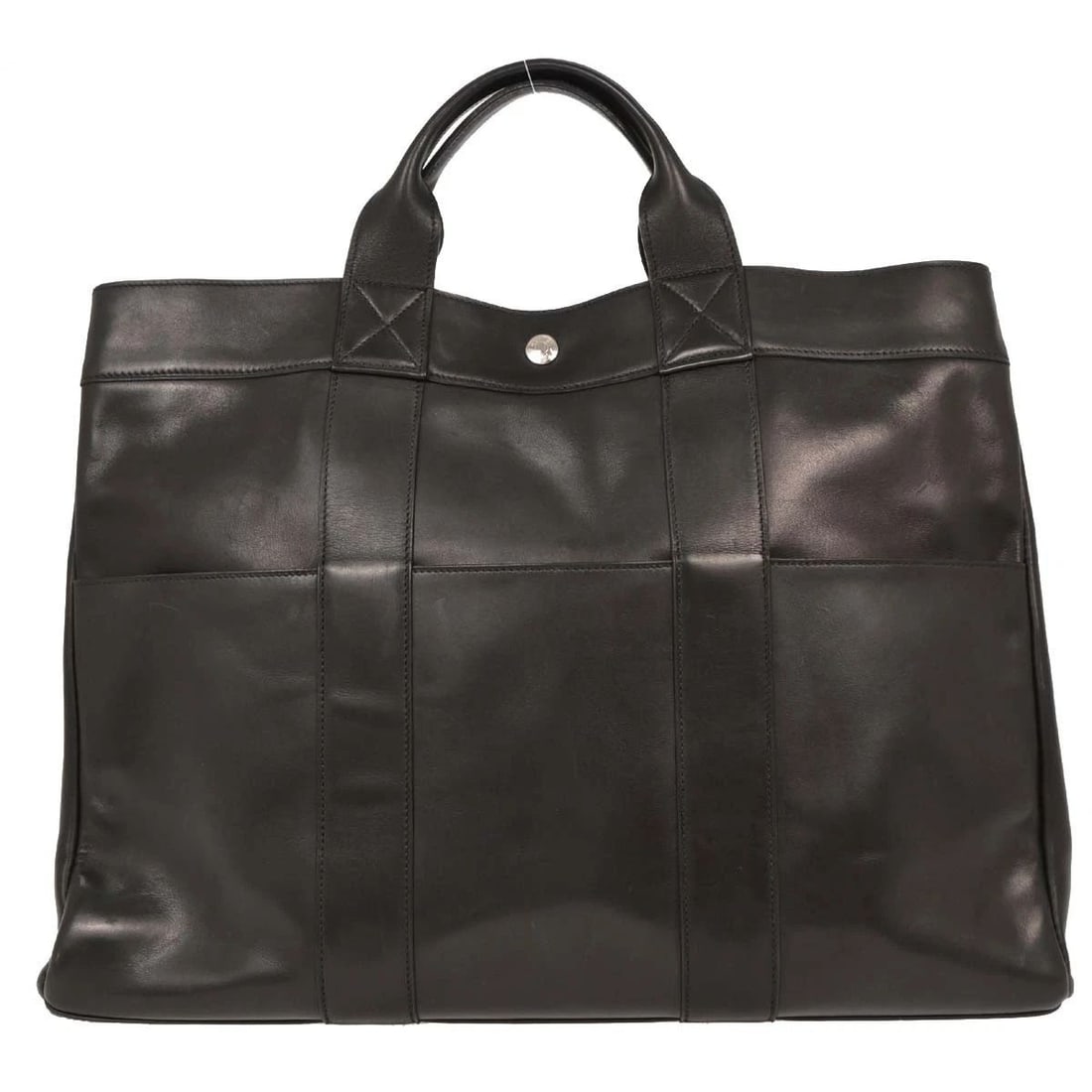 HERMES BLACK EVERCALF FOURRE TOUT MM TOTE HANDBAG (1 of 2)