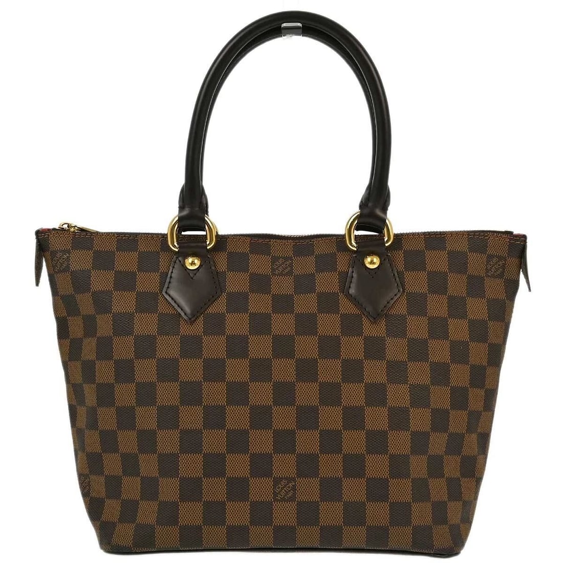 LOUIS VUITTON DAMIER SALEYA PM TOTE HANDBAG: LOUIS VUITTON DAMIER SALEYA PM TOTE HANDBAG Louis Vuitton Saleya PM Hand Tote Bag Damier Ebene N51183 Description OUTSIDE: A+: VERY GOOD CONDITION!! There are scuffs on the bottom edges. INSIDE: SA: G