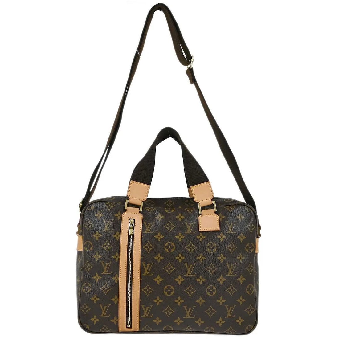 LOUIS VUITTON MONOGRAM SAC BOSPHORE 2WAY BUSINESS HANDBAG: LOUIS VUITTON MONOGRAM SAC BOSPHORE 2WAY BUSINESS HANDBAG Louis Vuitton Sac Bosphore 2way Business Handbag Monogram M40043 Description OUTSIDE: A+: VERY GOOD CONDITION!! Discoloration and some dirt on
