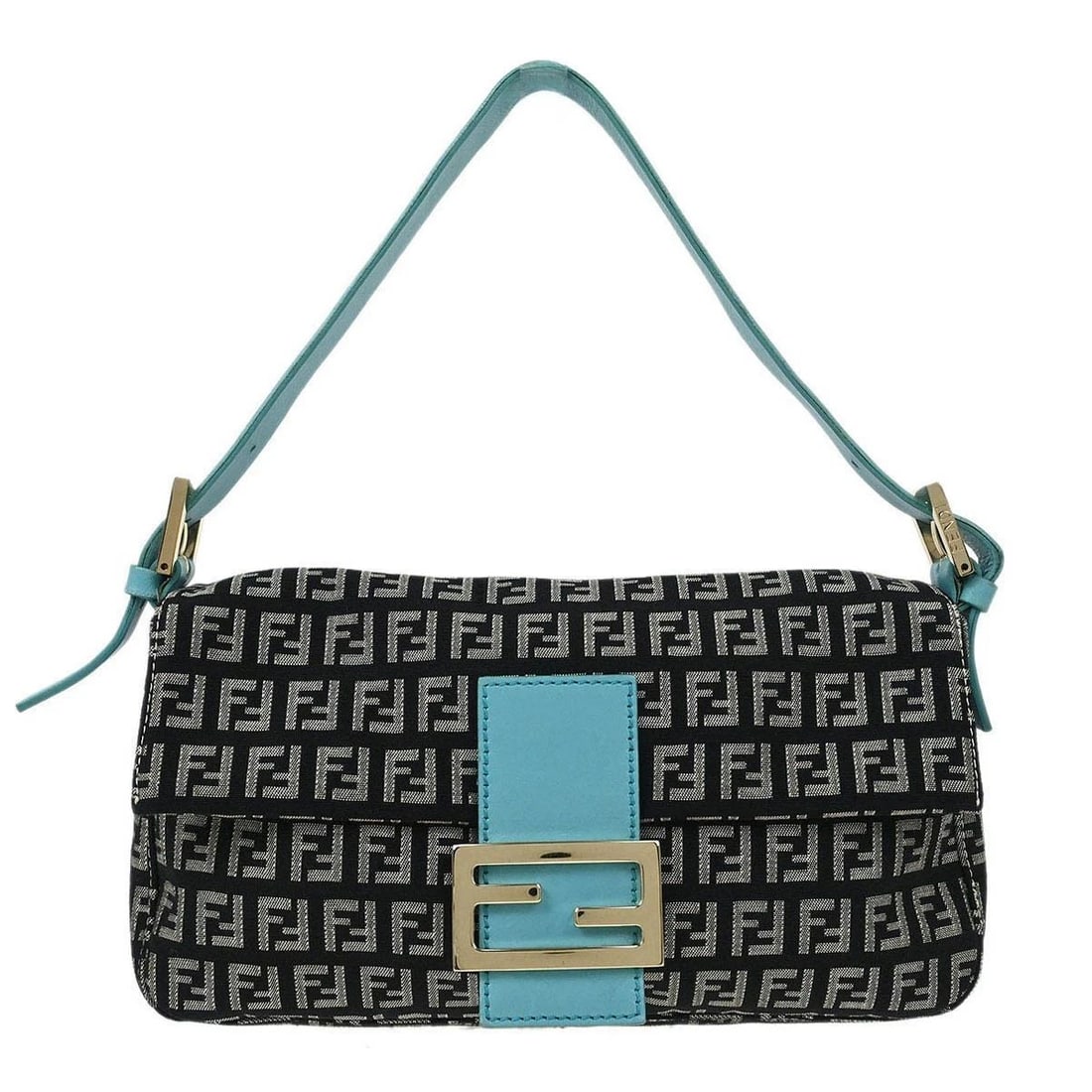 FENDI BLACK ZUCCHINO BAG (1 of 2)