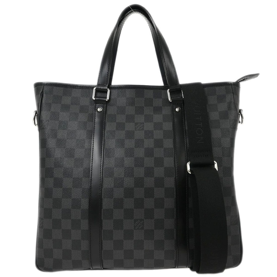 LOUIS VUITTON DAMIER GRAPHITE TADAO PM 2WAY TOTE HANDBAG (1 of 2)