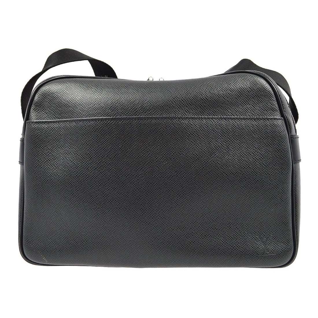 LOUIS VUITTON BLACK TAIGA REPORTER PM SHOULDER BAG (1 of 2)