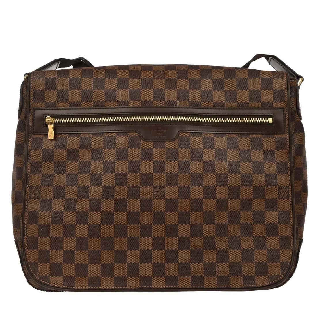 LOUIS VUITTON DAMIER SPENCER LAPTOP SHOULDER BAG: LOUIS VUITTON DAMIER SPENCER LAPTOP SHOULDER BAG Louis Vuitton Damier Spencer Laptop Shoulder Bag N58021 Description OUTSIDE : A+: VERY GOOD CONDITION!! Minor scuffs and minor dirt on the leather part