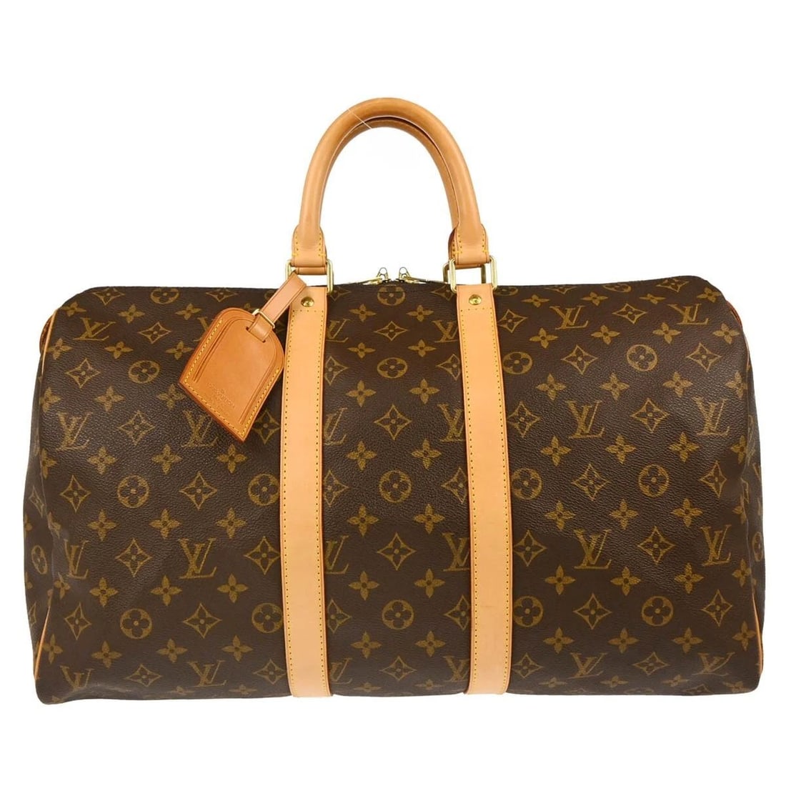 LOUIS VUITTON MONOGRAM KEEPALL 45 TRAVEL DUFFLE HANDBAG (1 of 2)