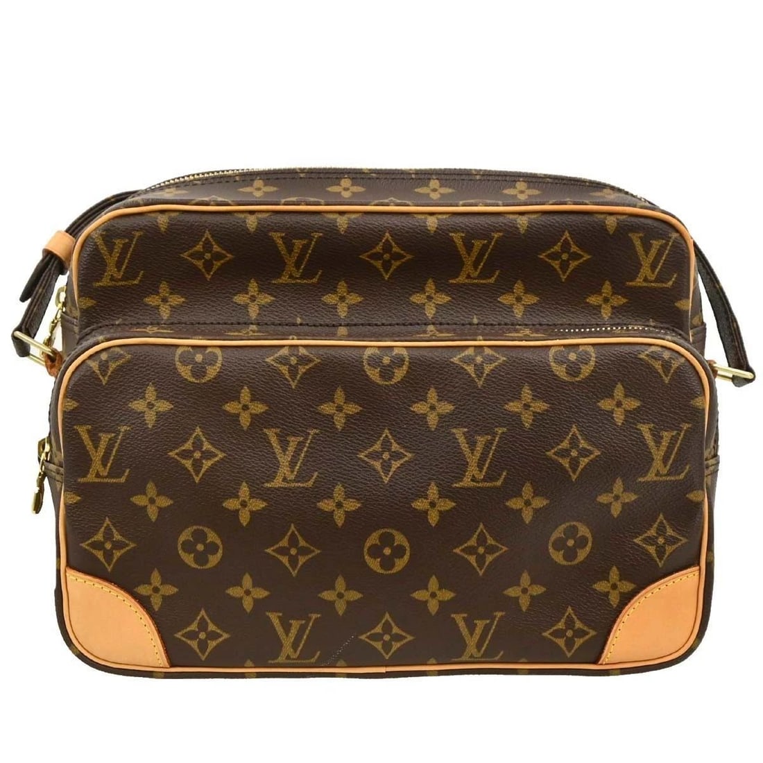 LOUIS VUITTON MONOGRAM NILE SHOULDER BAG: LOUIS VUITTON MONOGRAM NILE SHOULDER BAG Louis Vuitton Monogram Nile Shoulder Bag M45244 Description OUTSIDE : A+: VERY GOOD CONDITION!! INSIDE : A+: VERY GOOD CONDITION!! S : New or new without a tag