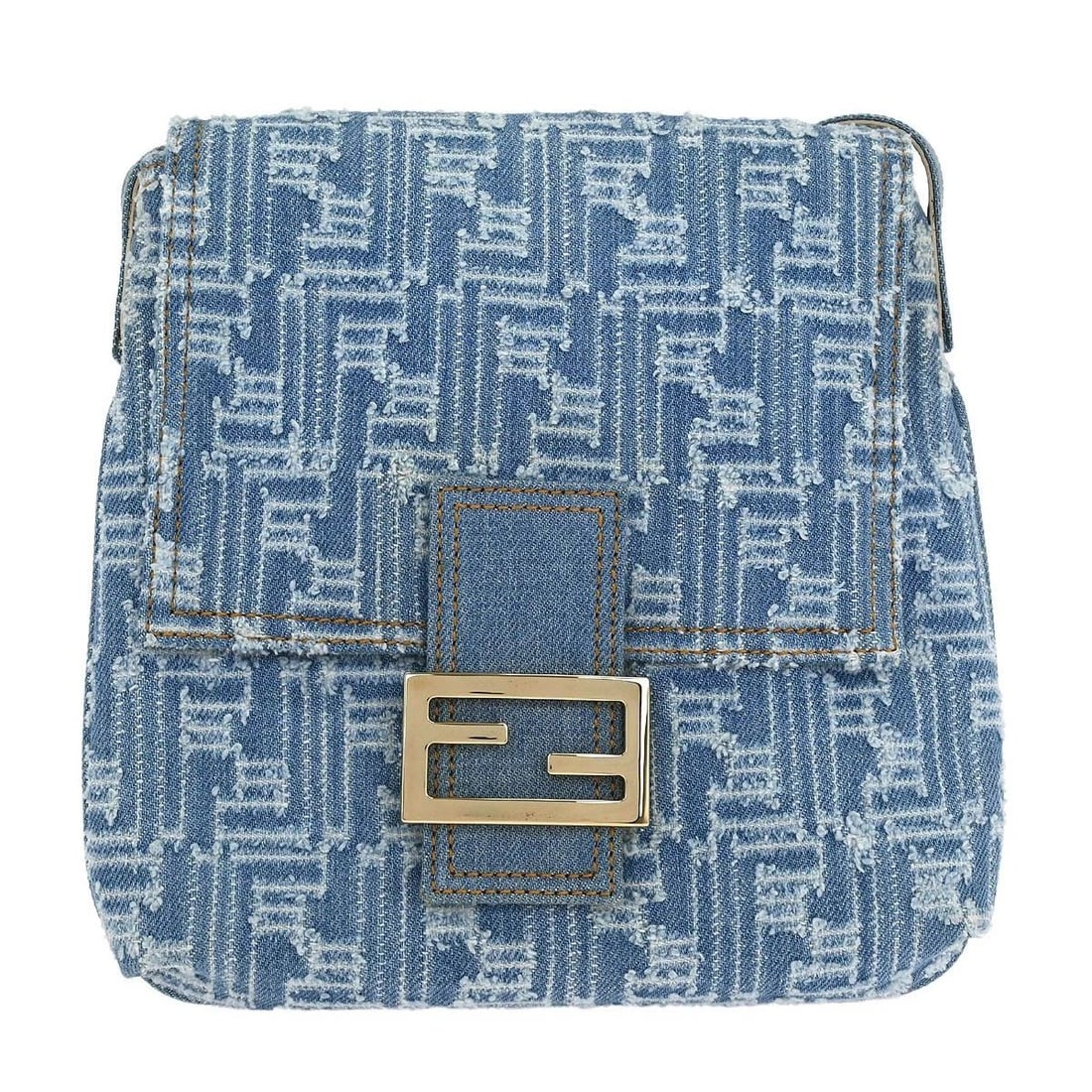 FENDI LIGHT BLUE DENIM ZUCCA SHOULDER BAG: FENDI LIGHT BLUE DENIM ZUCCA SHOULDER BAG FENDI Shoulder Bag Description OUTSIDE : A+: VERY GOOD CONDITION!! INSIDE : A+: VERY GOOD CONDITION!! S : New or new without a tag. SA : Excellent condition.