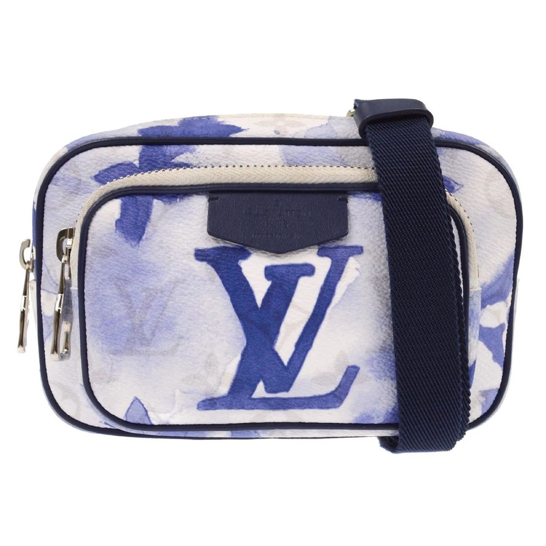 LOUIS VUITTON BLUE MONOGRAM WATERCOLOR OUTDOOR POUCH SHOULDER BAG: LOUIS VUITTON BLUE MONOGRAM WATERCOLOR OUTDOOR POUCH SHOULDER BAG Louis Vuitton Blue Monogram Watercolor Outdoor Pouch Shoulder Bag M45763 Description OUTSIDE: A: GOOD CONDITION!! There is a stain on