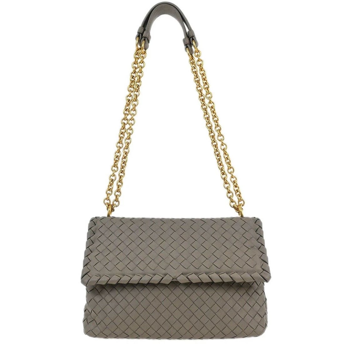 BOTTEGA VENETA BROWN INTRECCIATO 2WAY SHOULDER BAG (1 of 2)