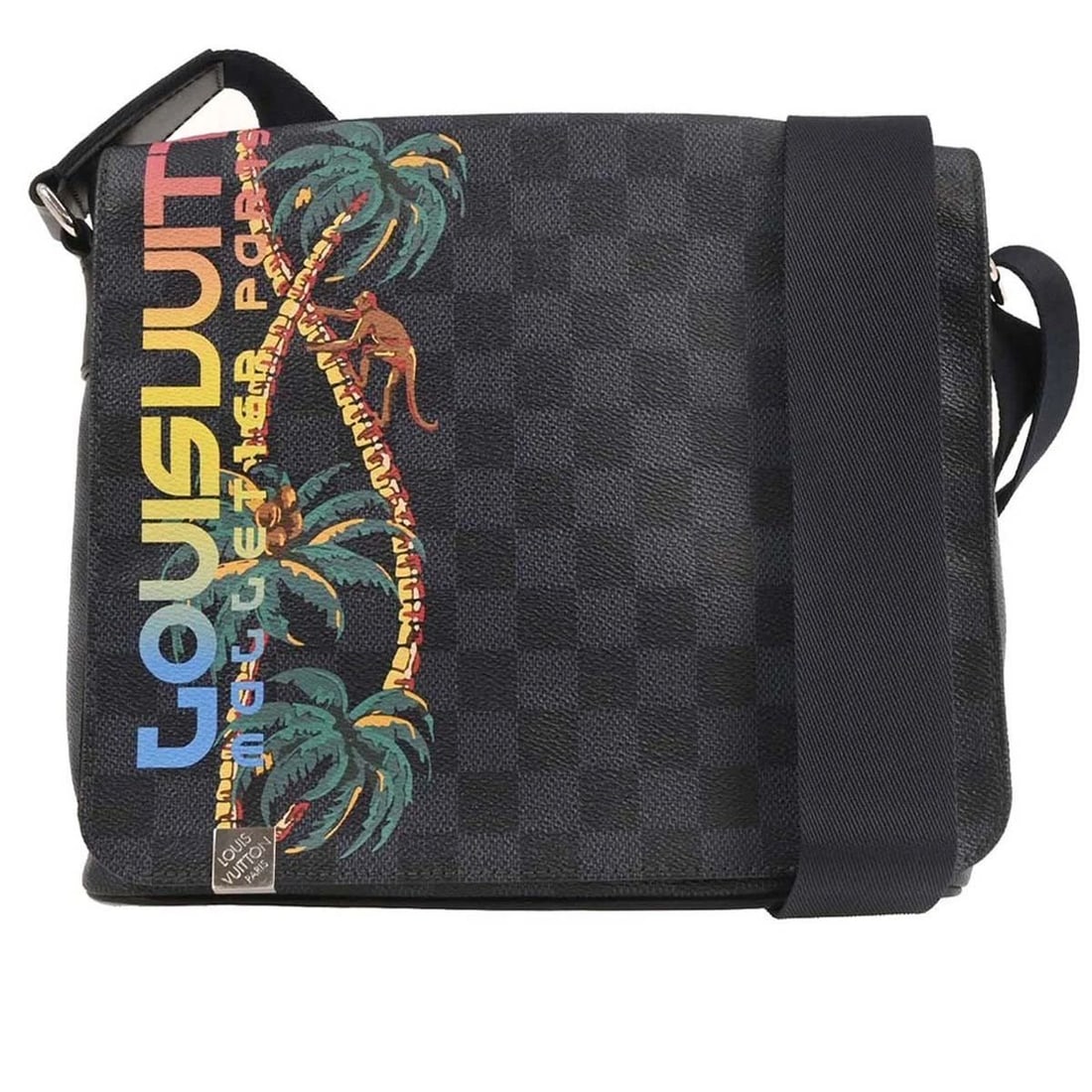 LOUIS VUITTON DAMIER COBALT DISTRICT PM NM SHOULDER BAG: LOUIS VUITTON DAMIER COBALT DISTRICT PM NM SHOULDER BAG Louis Vuitton Damier Cobalt District PM NM Shoulder Bag N50005 Description OUTSIDE : A+: VERY GOOD CONDITION!! INSIDE : A+: VERY GOOD CONDITION!