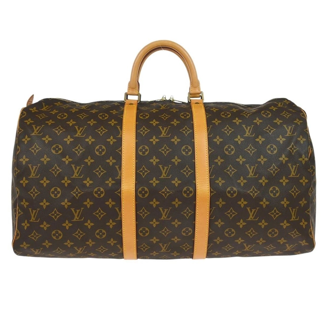 LOUIS VUITTON MONOGRAM KEEPALL 55 TRAVEL DUFFLE HANDBAG (1 of 2)
