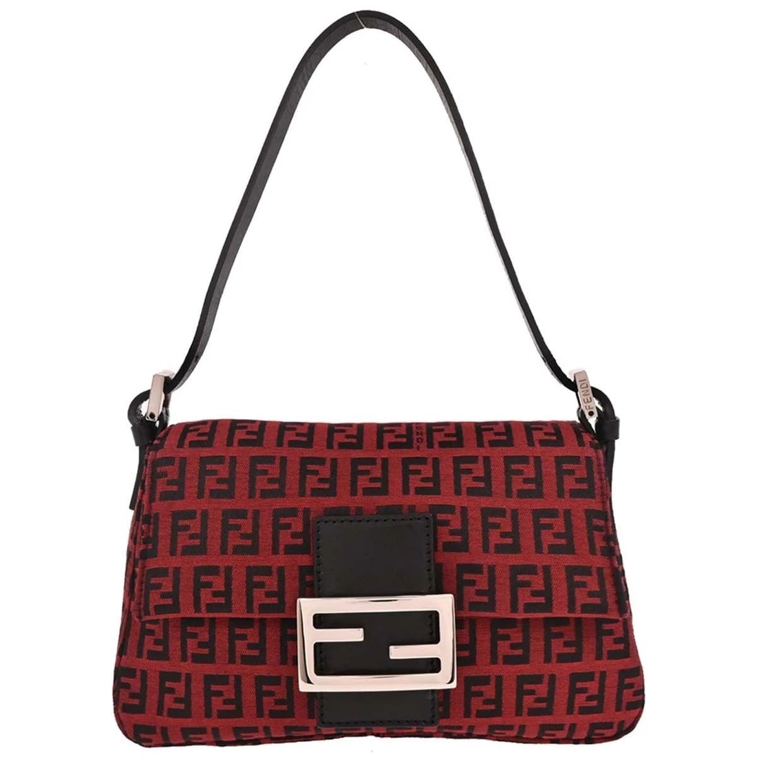FENDI RED ZUCCHINO HANDBAG (1 of 2)