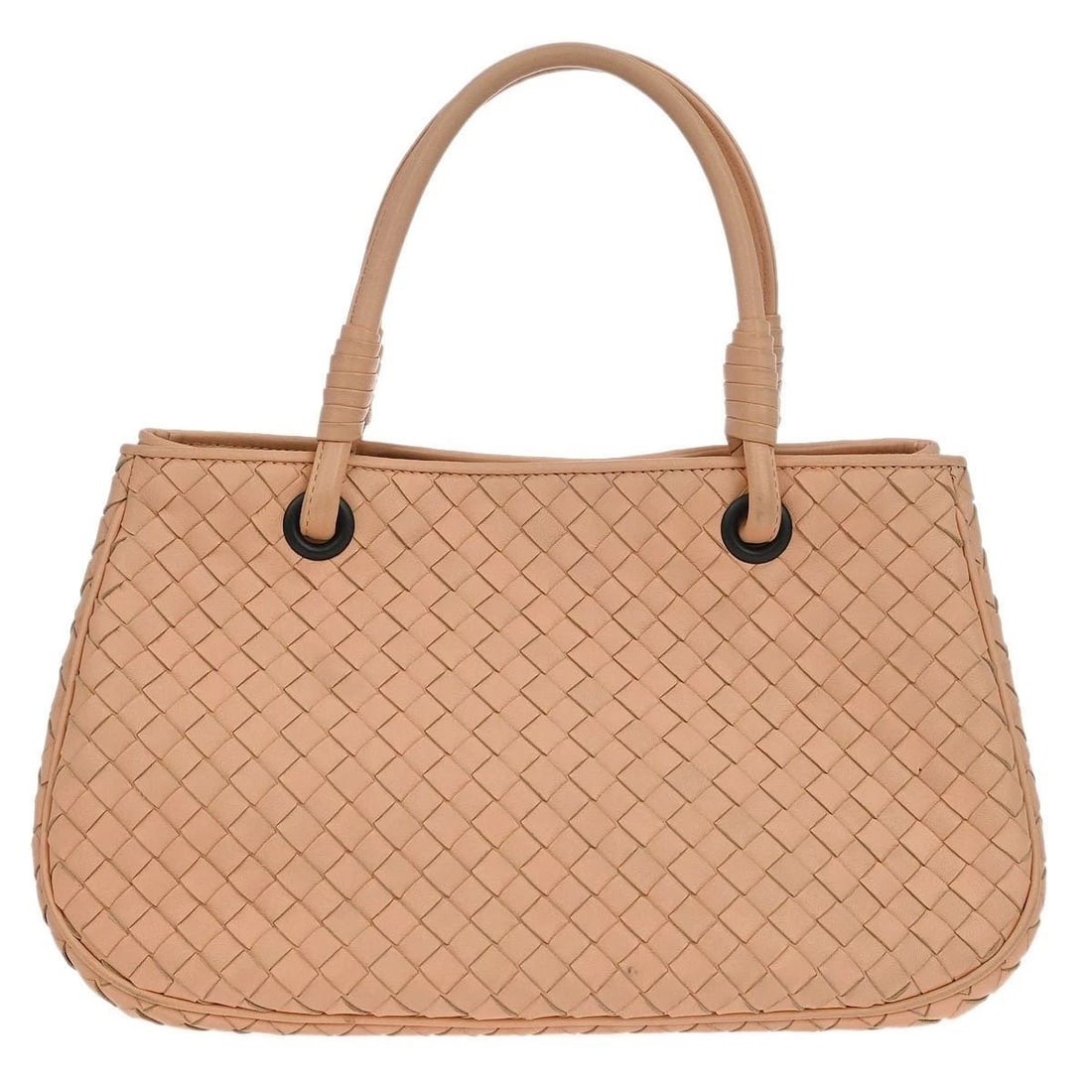BOTTEGA VENETA LIGHT PINK INTRECCIATO TOTE HANDBAG (1 of 2)