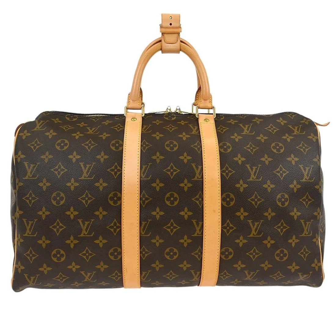 LOUIS VUITTON MONOGRAM KEEPALL 45 TRAVEL DUFFLE HANDBAG (1 of 2)