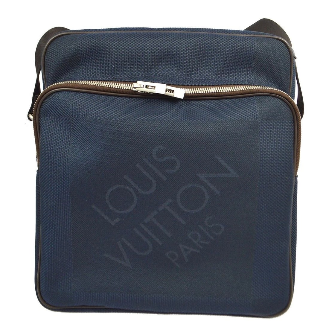 LOUIS VUITTON BLUE DAMIER PILOT SHOULDER BAG (1 of 2)