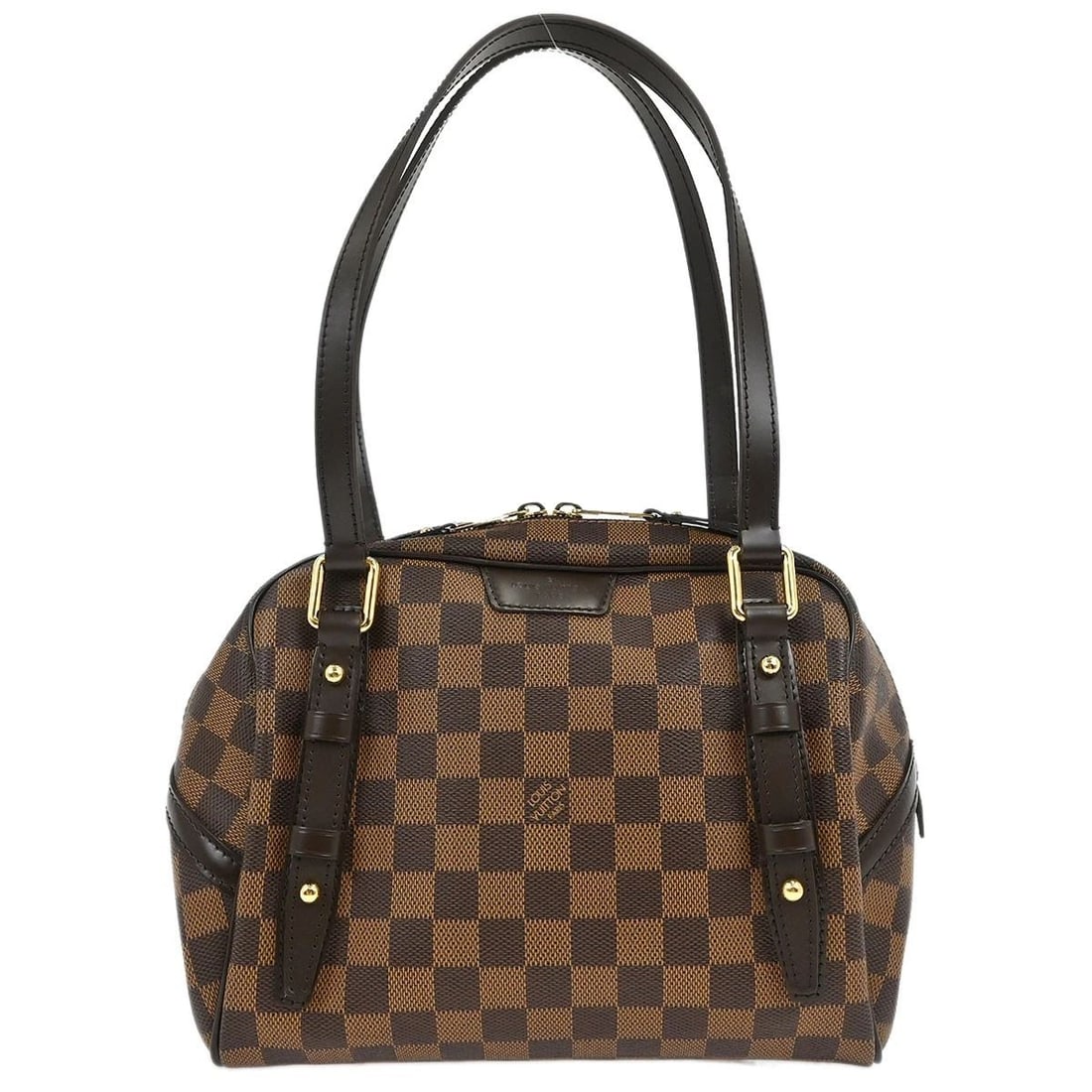 LOUIS VUITTON DAMIER RIVINGTON PM SHOULDER BAG: LOUIS VUITTON DAMIER RIVINGTON PM SHOULDER BAG Louis Vuitton Damier Rivington PM Shoulder Bag N41157 Description OUTSIDE : A: GOOD CONDITION!! Edge has minor scuffs. INSIDE : A+: VERY GOOD CONDITION!!