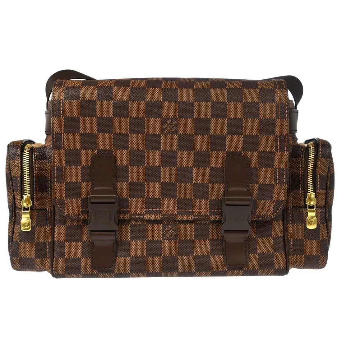 LOUIS VUITTON DAMIER REPORTER MELVILLE SHOULDER BAG: LOUIS VUITTON DAMIER REPORTER MELVILLE SHOULDER BAG Louis Vuitton Damier Reporter Melville Shoulder Bag N51126 Description OUTSIDE : A+: VERY GOOD CONDITION!! Minor scuffs on the leather parts. INSIDE