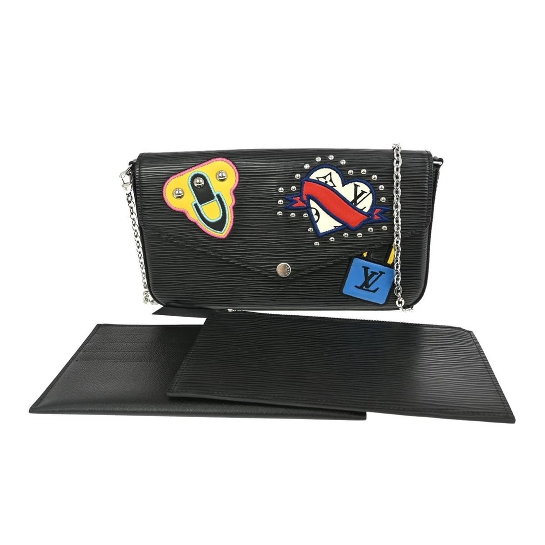 LOUIS VUITTON EPI POCHETTE FELICIE SHOULDER BAG: LOUIS VUITTON EPI POCHETTE FELICIE SHOULDER BAG Louis Vuitton Epi Pochette Felicie Shoulder Bag M63726 Description OUTSIDE : SA: GREAT CONDITION!! INSIDE : A : GOOD CONDITION!! Dirt S : New or new wit