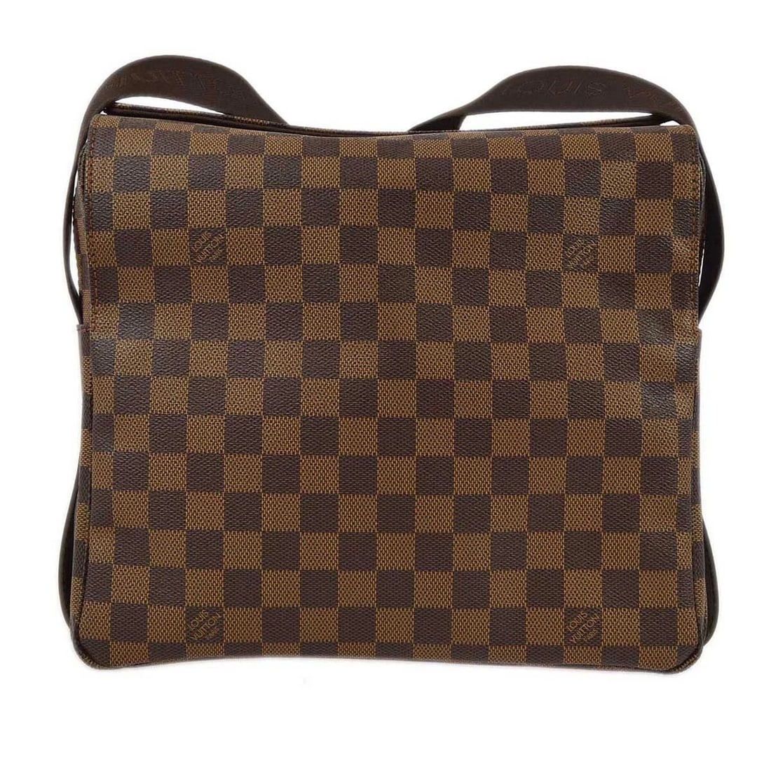 LOUIS VUITTON DAMIER NAVIGLIO SHOULDER BAG: LOUIS VUITTON DAMIER NAVIGLIO SHOULDER BAG Louis Vuitton Damier Naviglio Shoulder Bag N45255 Description OUTSIDE: SA: GREAT CONDITION!! INSIDE: A+: VERY GOOD CONDITION!! Minor stains. S : New or new w