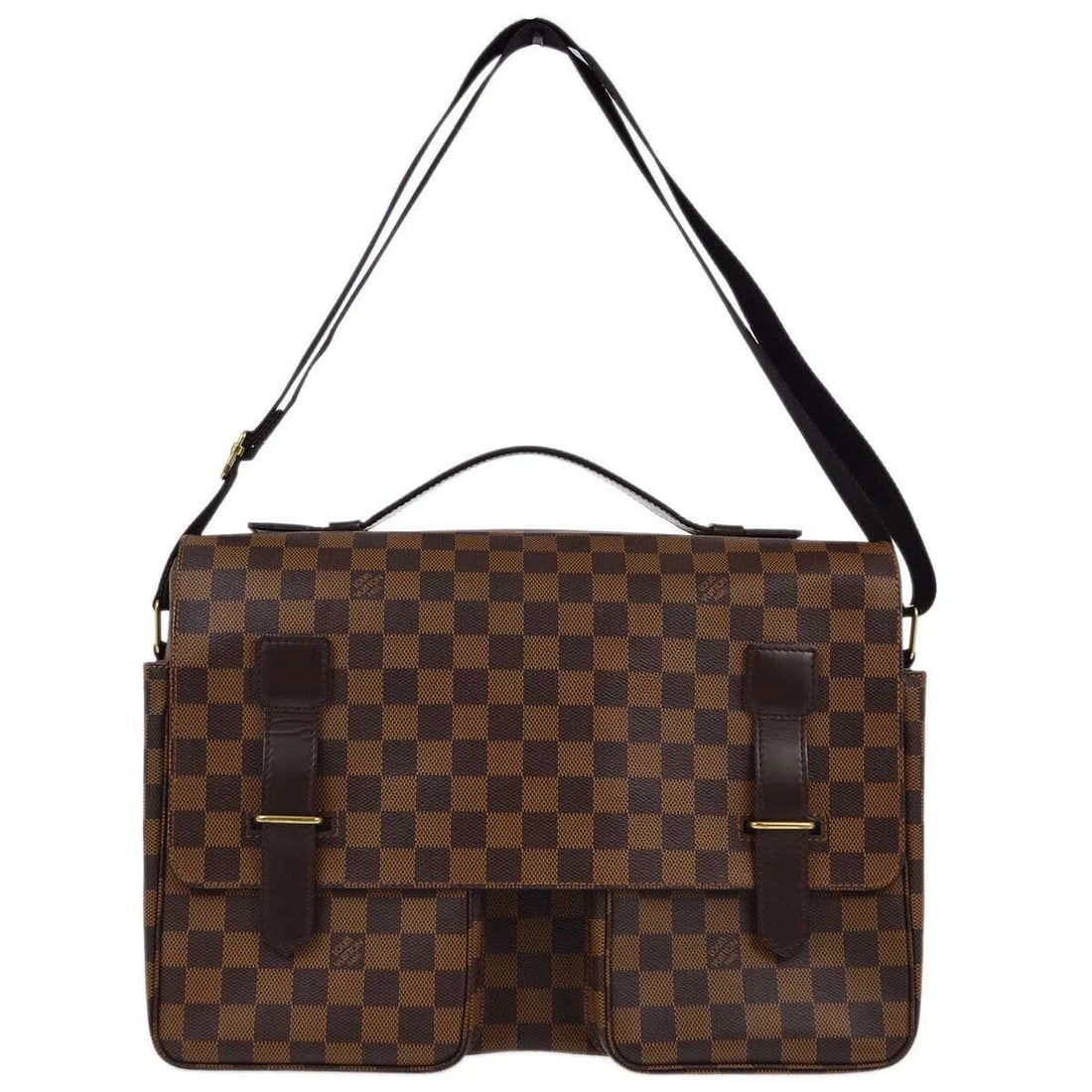 LOUIS VUITTON DAMIER BROADWAY 2WAY BUSINESS HANDBAG: LOUIS VUITTON DAMIER BROADWAY 2WAY BUSINESS HANDBAG Louis Vuitton Damier Broadway 2way Business Handbag N42270 Description OUTSIDE : A+: VERY GOOD CONDITION!! Minor scuffs. INSIDE : A+: VERY GOOD COND