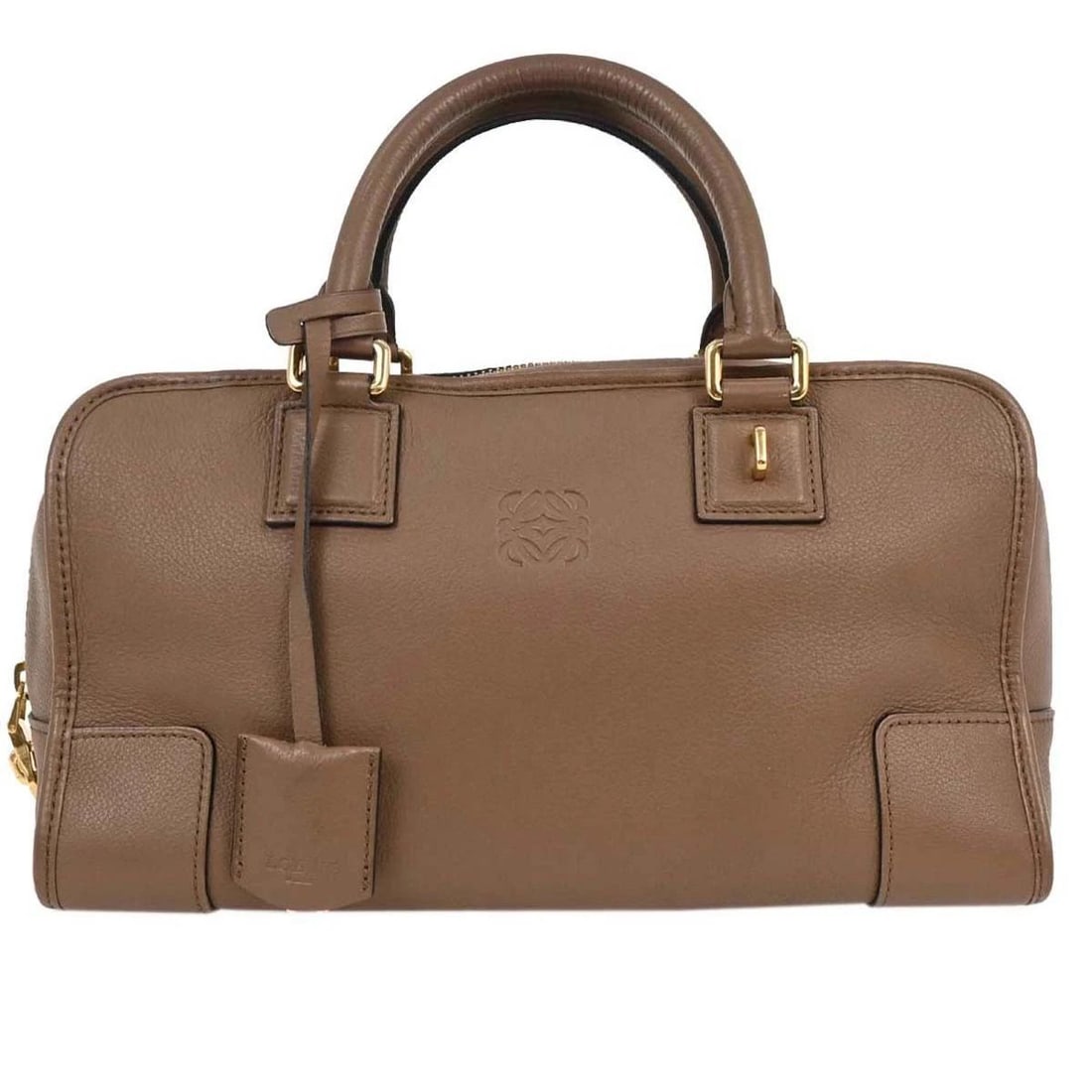 LOEWE BROWN AMAZONA 28 HANDBAG (1 of 2)