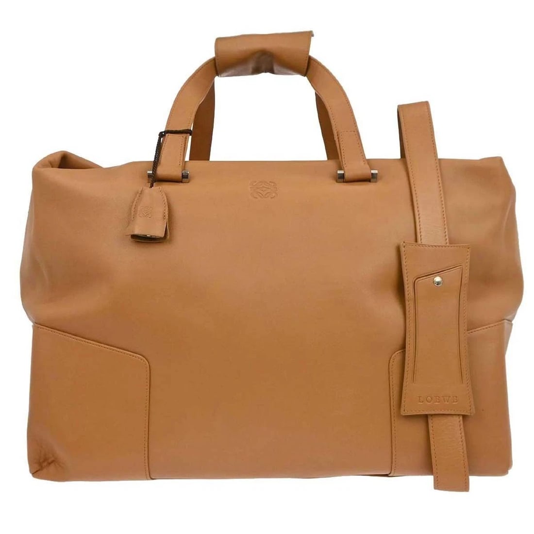 LOEWE BROWN LEATHER 2WAY HANDBAG (1 of 2)