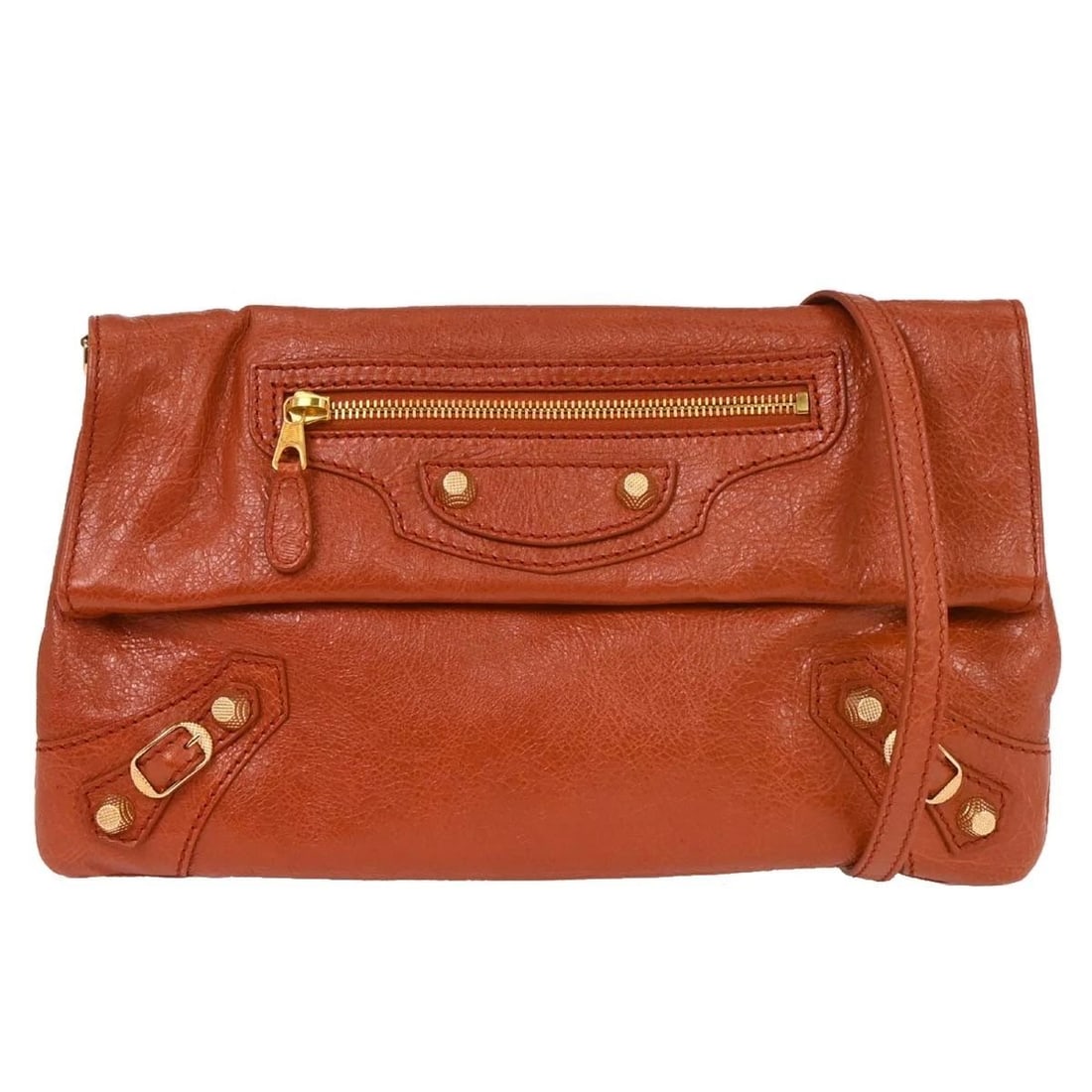 BALENCIAGA VERMILION RED ENVELOPE SHOULDER BAG (1 of 2)