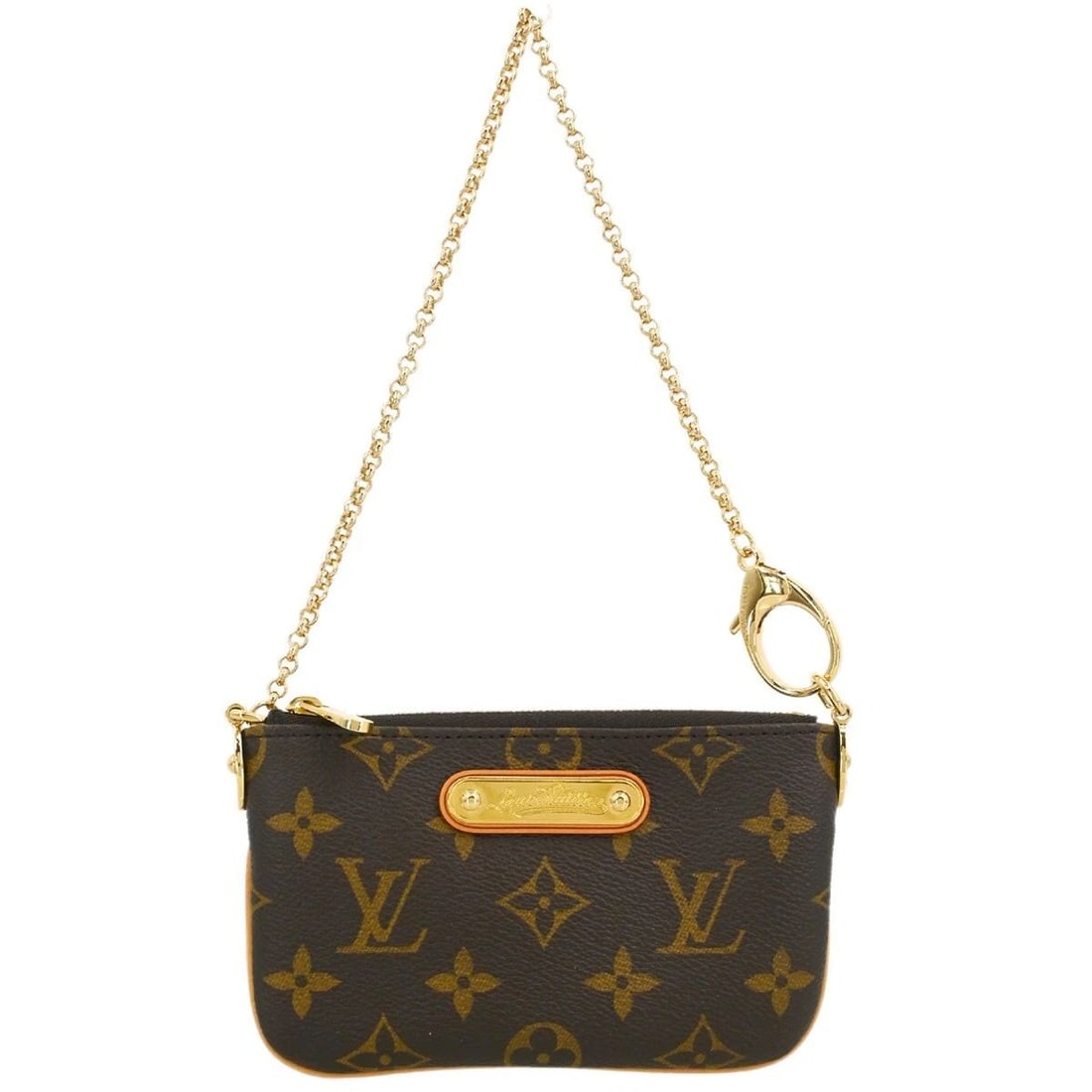 LOUIS VUITTON MONOGRAM POCHETTE MILLA PM HANDBAG: LOUIS VUITTON MONOGRAM POCHETTE MILLA PM HANDBAG Louis Vuitton Monogram Pochette Milla PM Handbag M60095 Description OUTSIDE : A+: VERY GOOD CONDITION!! INSIDE : SA: GREAT CONDITION!! S : New or new w