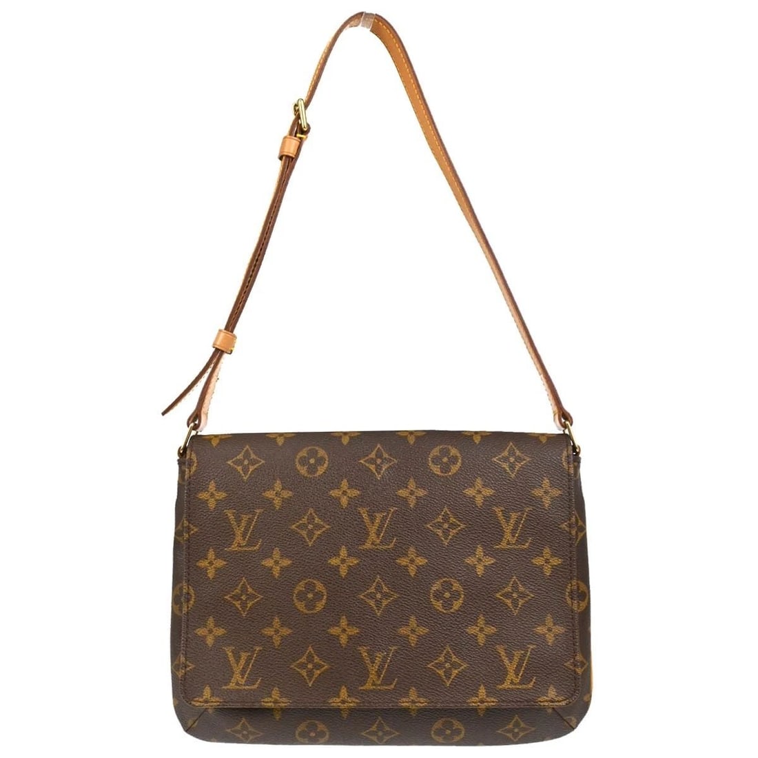 LOUIS VUITTON MONOGRAM MUSETTE TANGO SHORT SHOULDER BAG: LOUIS VUITTON MONOGRAM MUSETTE TANGO SHORT SHOULDER BAG Louis Vuitton Monogram Musette Tango Short Strap Shoulder Bag M51257 Description OUTSIDE : A+: VERY GOOD CONDITION!! Discoloration and stains on