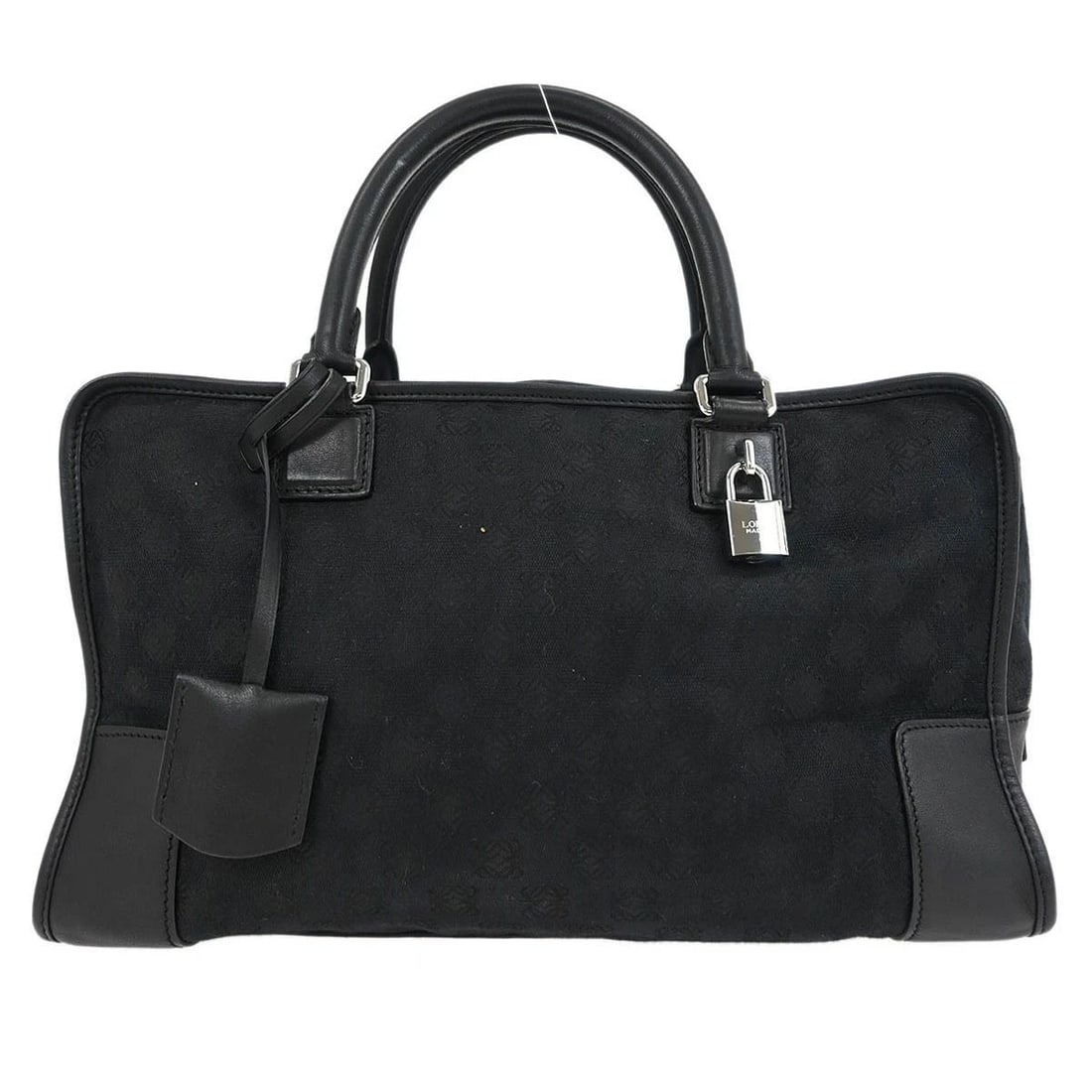 LOEWE BLACK AMAZONA 36 HANDBAG (1 of 2)