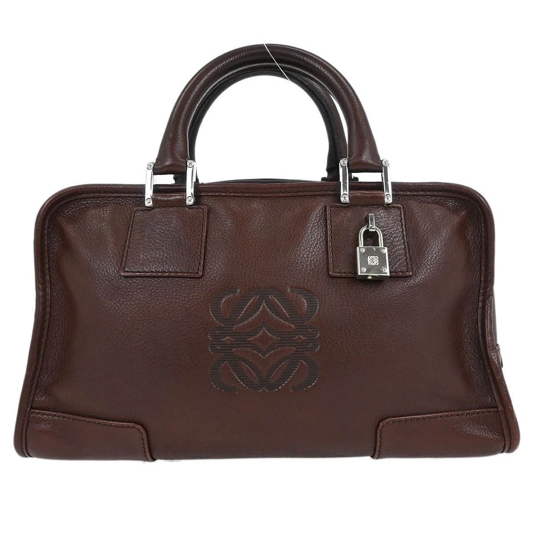 LOEWE BROWN AMAZONA 28 HANDBAG (1 of 2)