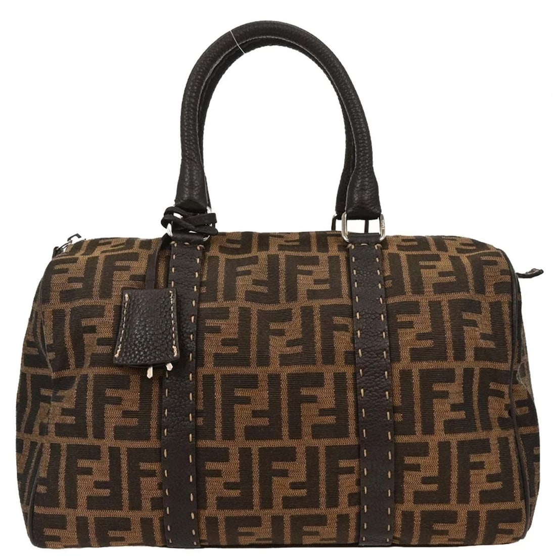 FENDI BROWN ZUCCA DUFFLE BAG (1 of 2)