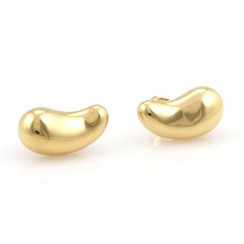 TIFFANY & CO. PERETTI GOLD EARRINGS 18K YELLOW TEARDROP SHAPE LARGE SIZE: TIFFANY & CO. PERETTI GOLD EARRINGS 18K YELLOW TEARDROP SHAPE LARGE SIZE The Tiffany & Co. Peretti Gold Earrings are elegant and stylish pieces crafted from 18K yellow gold. The teardrop shape adds a 